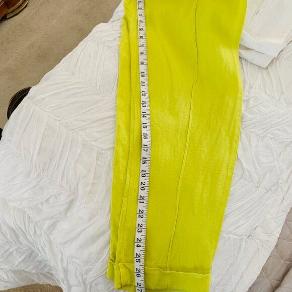 100% Linen Ellen Tracey Cuffed Leg Elastic Closure - Picture 8 of 10